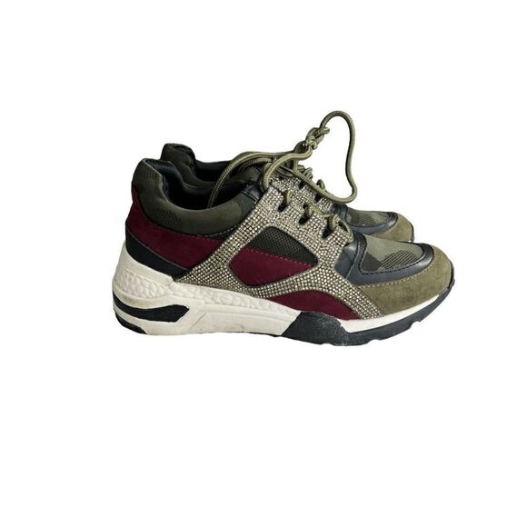 Steve Madden Cliff Camo Sneakers with Shiny Jewels size 5.5 - Picture 3 of 5